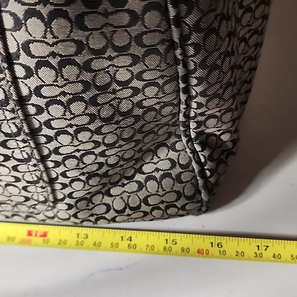 Coach Monogram Black Tote - Picture 7 of 12